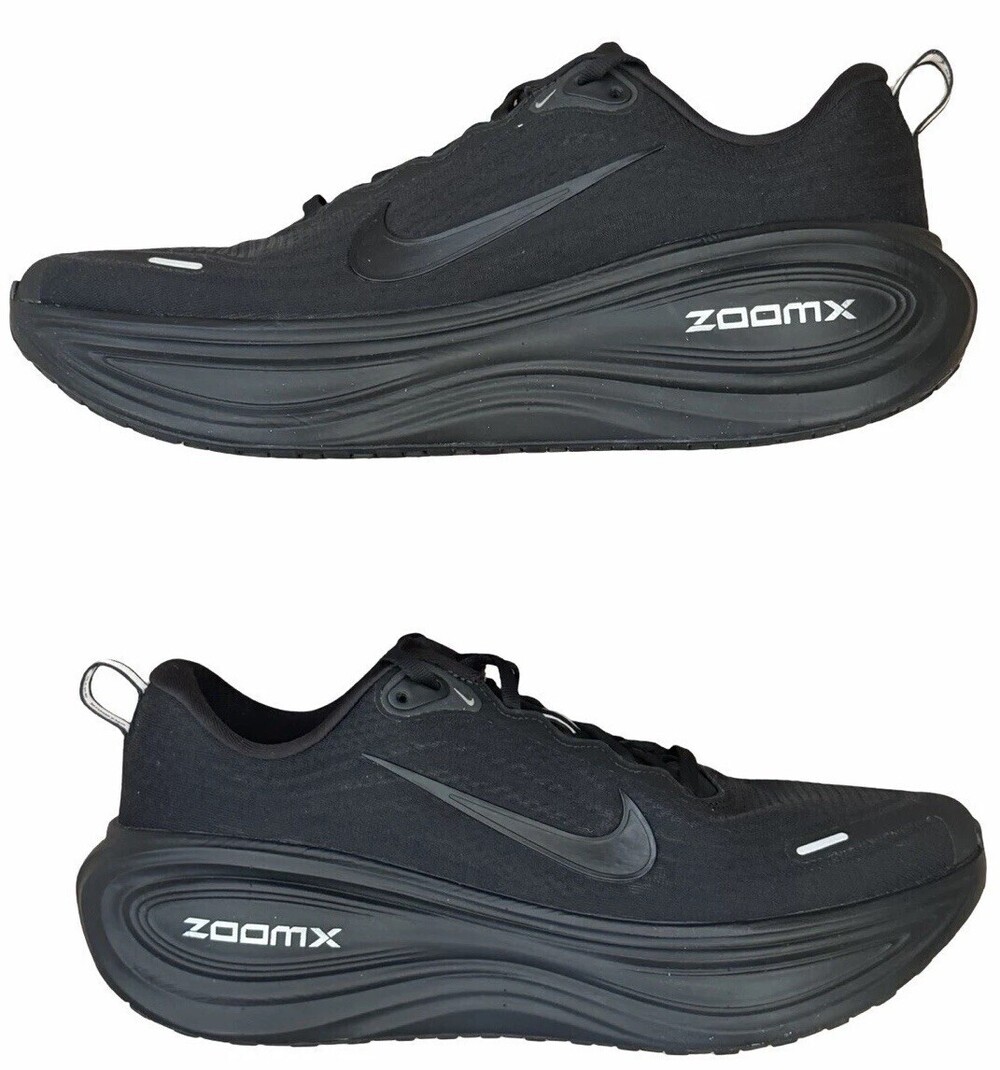 Size 11.5 Men's Nike Vomero Plus By You Black Silver Running Shoes